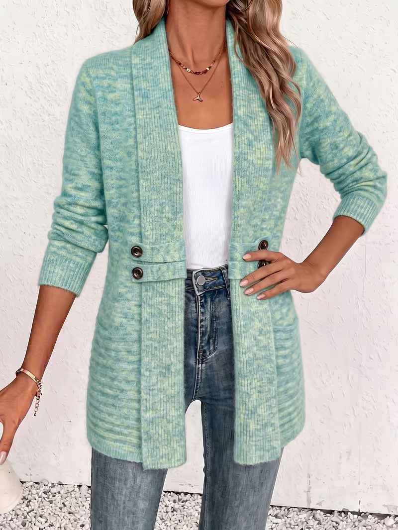 ✨Women's Casual Double-Breasted Knit Cardigan – Elegant Casual Layer For Cosy Everyday Style 🤍