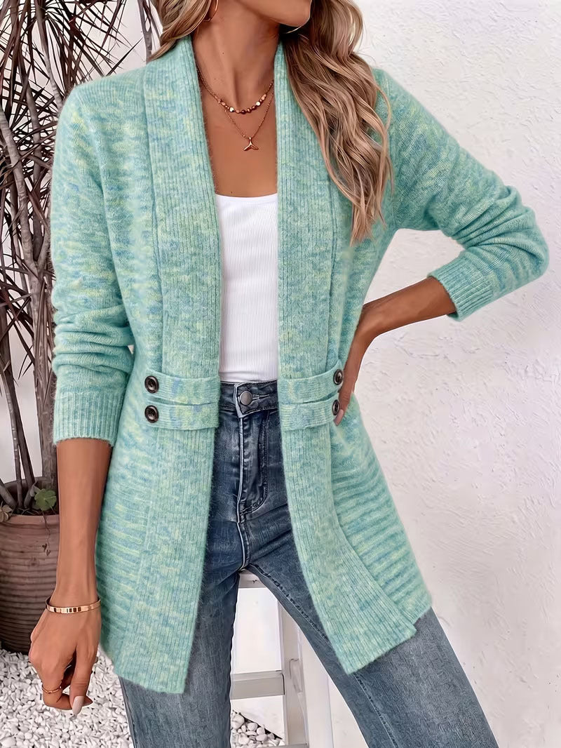 ✨Women's Casual Double-Breasted Knit Cardigan – Elegant Casual Layer For Cosy Everyday Style 🤍